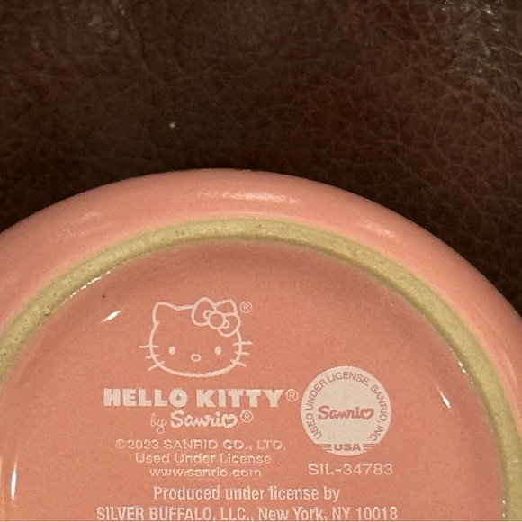 Warm Wishes Hello Kitty Snowman Pink Christmas Mug - Picture 7 of 7